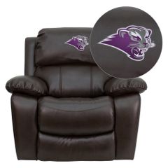 Southwest Baptist University Bearcats Brown Leather Rocker Recliner - MEN-DA3439-91-BRN-41072-EMB-GG