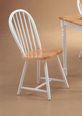 Spindle Back Chair (Set of 4) in Natural / White - Coaster