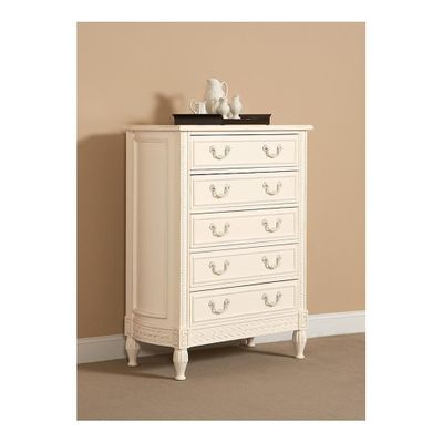 Splendor 5 Drawer Chest Antique Parchment - Largo - LARGO-ST-B2500-30