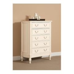 Splendor 5 Drawer Chest Antique Parchment - Largo - LARGO-ST-B2500-30