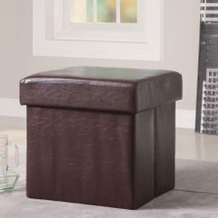 Square Shape Storage Ottoman - 500937