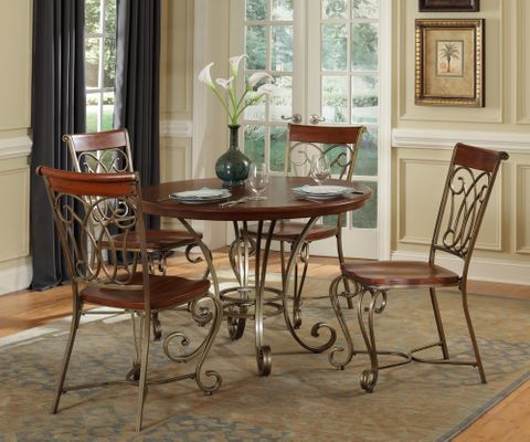 St. Ives 5-Piece Dining Set in Cinnamon - Home Styles - 5051-318