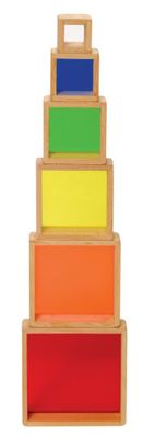 Stacking Rainbow Pyramid - Guidecraft - G5066