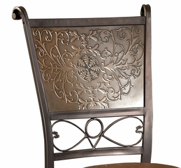 Stamped Back Bar Stool - Bronze with Muted Copper - Powell Furniture - 222-847