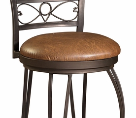 Stamped Back Bar Stool - Bronze with Muted Copper - Powell Furniture - 222-847