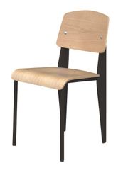 Standard Chair in Black / Natural Oak - DC-595-BLACK