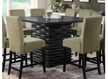 Stanton Counter Height Table in Rich Black - Coaster - 102068