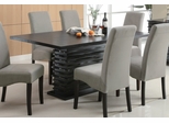 Stanton Dining Table in Rich Black - Coaster - 102061
