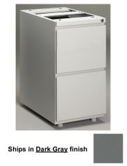 Stationary File Cabinet in Dark Gray - Mayline Office Furniture - P242GV5
