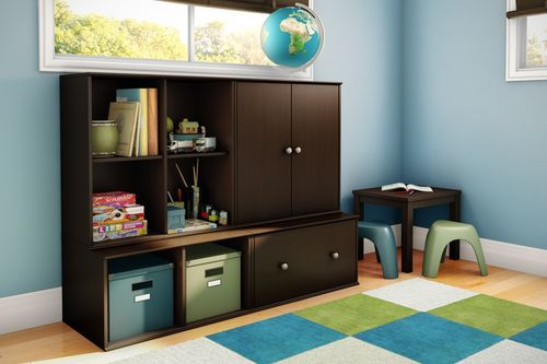 Storage Furniture Set 1 in Chocolate - Stor it - South Shore Furniture - 5059-SET-1