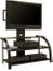 StudioEdge Panel TV Stand with Mount - Black / Dark Espresso / Black Glass - Sauder Furniture - 404700