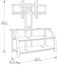 StudioEdge Panel TV Stand with Mount - Black / Dark Espresso / Black Glass - Sauder Furniture - 404700