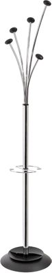Stylish ALBA Chrome Festival Floor Coat Stand