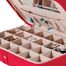 Sueded Jewelry Box with 24 Sections in Red - Maria - Jewelry Boxes by Mele - 0054522M