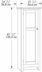 Summer Home Pantry Carolina Oak - Sauder Furniture - 401867