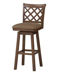 Sussex Wood Swivel Stool 30" - Linon Furniture - 01933DKOAK-01-KD-U