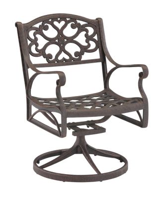 Swivel Arm Chair in Rust Brown - Home Styles - 5555-53