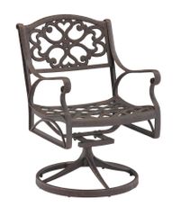 Swivel Arm Chair in Rust Brown - Home Styles - 5555-53