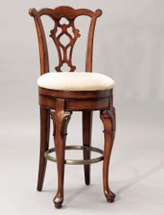 Swivel Armless Bar Stool - Jamestown Landing "Deep Cherry" - Powell Furniture - 987-729