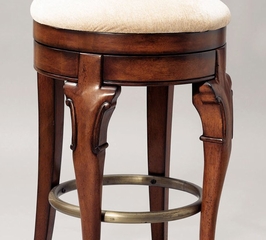 Swivel Armless Bar Stool - Jamestown Landing "Deep Cherry" - Powell Furniture - 987-729