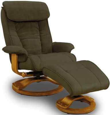 Swivel Safe Recliner with Ottoman - Mac Motion Chairs - 818-686-21-102