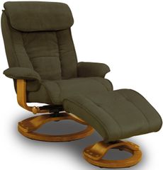 Swivel Safe Recliner with Ottoman - Mac Motion Chairs - 818-686-21-102