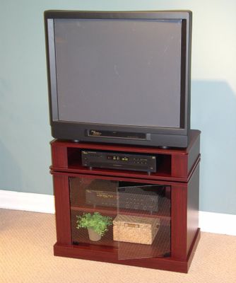 Swivel Top Entertainment Cart in Cherry - 4D Concepts - 08699