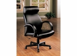 Tall Office Chair in Black Leather - Coaster