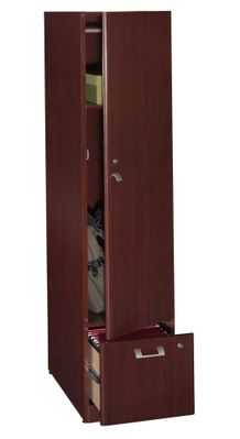Tall Storage Tower - Quantum Harvest Cherry Collection - Bush Office Furniture - QT288FCS