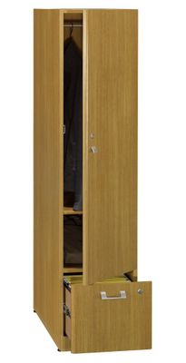 Tall Storage Tower - Quantum Modern Cherry Collection - Bush Office Furniture - QT288FMC
