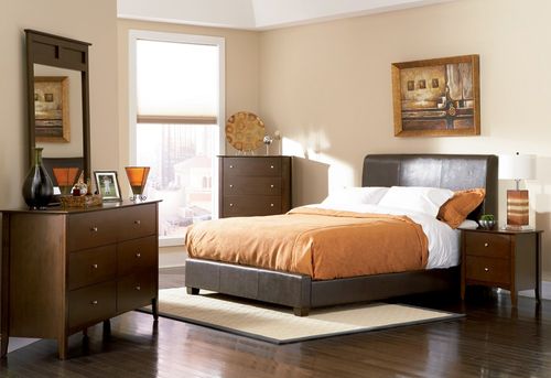 Tamara California King Size Bedroom Furniture Set in Walnut - Coaster - 201150KW-BSET