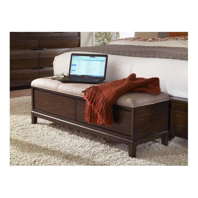 Tangerine 335 Walnut Bed Bench - Pulaski