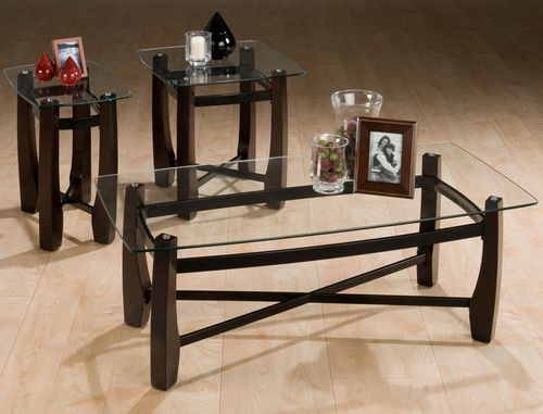 Tania 3PC Accent Table Set in Espresso - 186