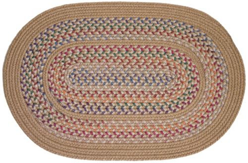 Tapestry Wheat 4'x6' Braided Rug - Rhody Rug - TA-5246WH