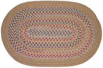 Tapestry Wheat 4'x6' Braided Rug - Rhody Rug - TA-5246WH