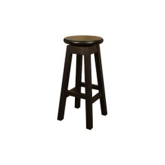 Taylor Black Swivel Bar Stool - American Hertiage - AH-124750BLK