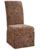 Teak, Scarlet and Green Paisley Tapestry Skirted "Slip Over" (Fits 741-440 Chair) - Powell Furniture - 741-212Z
