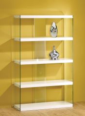Tempered Glass Display Cabinet in White - 800306