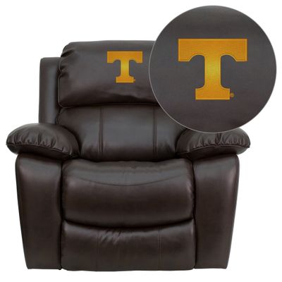 Tennessee Volunteers Embroidered Brown Leather Rocker Recliner  - MEN-DA3439-91-BRN-40005-EMB-GG