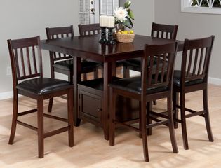 Tessa Chianti 7-Piece Counter Height Table Set - 933-BS429KD