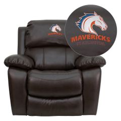 Texas at Arlington Mavericks Brown Leather Rocker Recliner - MEN-DA3439-91-BRN-41097-EMB-GG