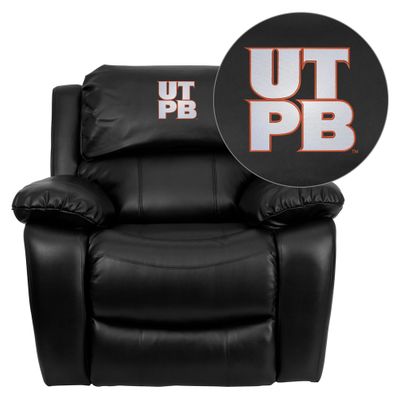 Texas Permian Basin Falcons Leather Rocker Recliner - MEN-DA3439-91-BK-41101-EMB-GG