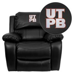 Texas Permian Basin Falcons Leather Rocker Recliner - MEN-DA3439-91-BK-41101-EMB-GG