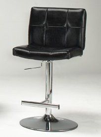 Thames Adjustable Gas Lift Stool in Black - Entree by APA Marketing - MAL-12BK