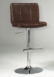 Thames Adjustable Gas Lift Stool in Saddle - Entree by APA Marketing - MAL-12BW