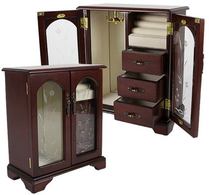 The Rosemore Jewelry Box in Mahogany - JBQ-CL554