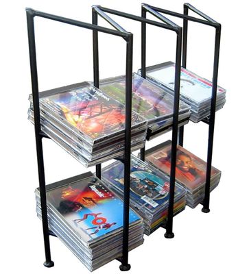 Three Division CD Holder - Black - Pangaea Home and Garden Furniture - FM-C4298-K