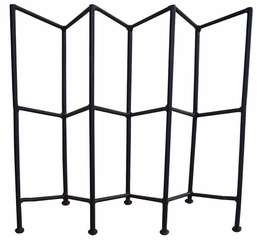 Three Division CD Holder - Black - Pangaea Home and Garden Furniture - FM-C4298-K