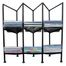 Three Division CD Holder - Black - Pangaea Home and Garden Furniture - FM-C4298-K