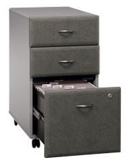 Three-Drawer File (Assembled) - Series A Pewter Collection - Bush Office Furniture - WC14553SU